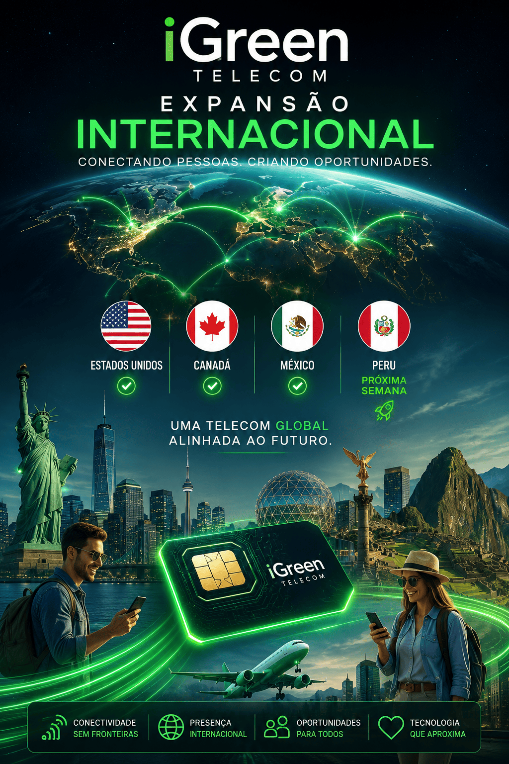 iGreen Telecom expansão internacional